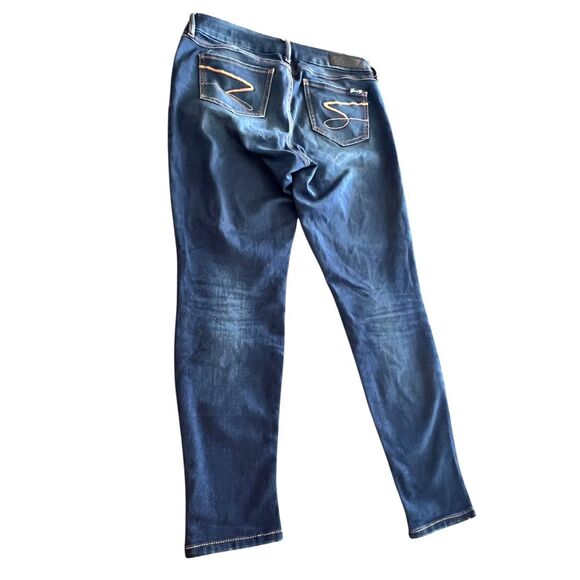 Seven7 leggings Jeans Womens Size 12 /14 Dark Wash Denim - Picture 2 of 10